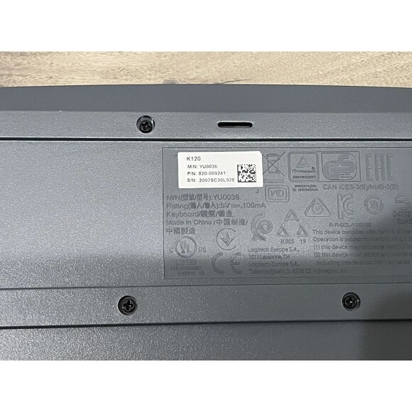 Logitech K120 Keyboard Ergonomic Desktop USB Wired Plug and Play - Picture 4 of 4